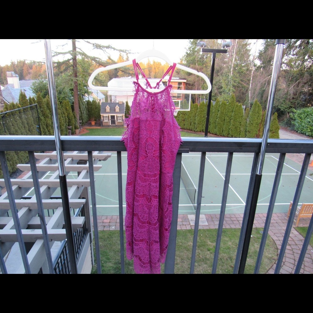 Magenta free people dress