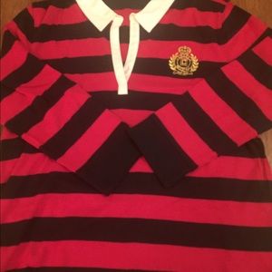 Chaps women's 3/4 sleeve rugby/polo