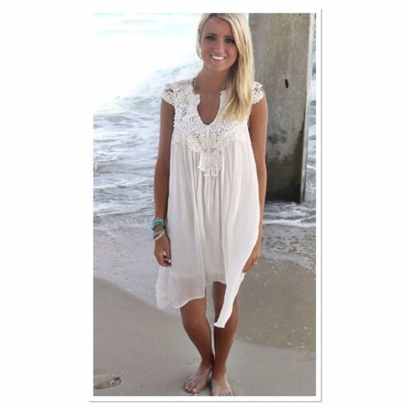 ❗️FINAL PRICE❗️🎉HP🎉CROCHET DRESS/TUNIC/COVERUP - Picture 2 of 6