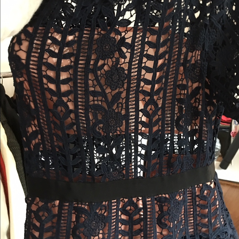 Navy Lace Dress