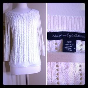 American Eagle Outfitters Cable Knit Sweater S/P