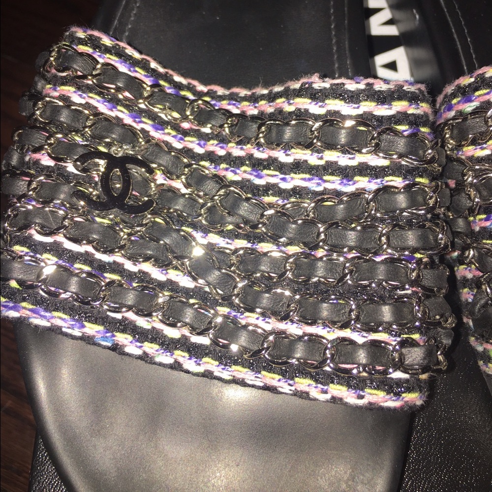 🕸Chanel chain mules🕸 - Picture 2 of 4