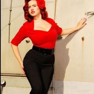 Sexy vixen top - pinup couture
