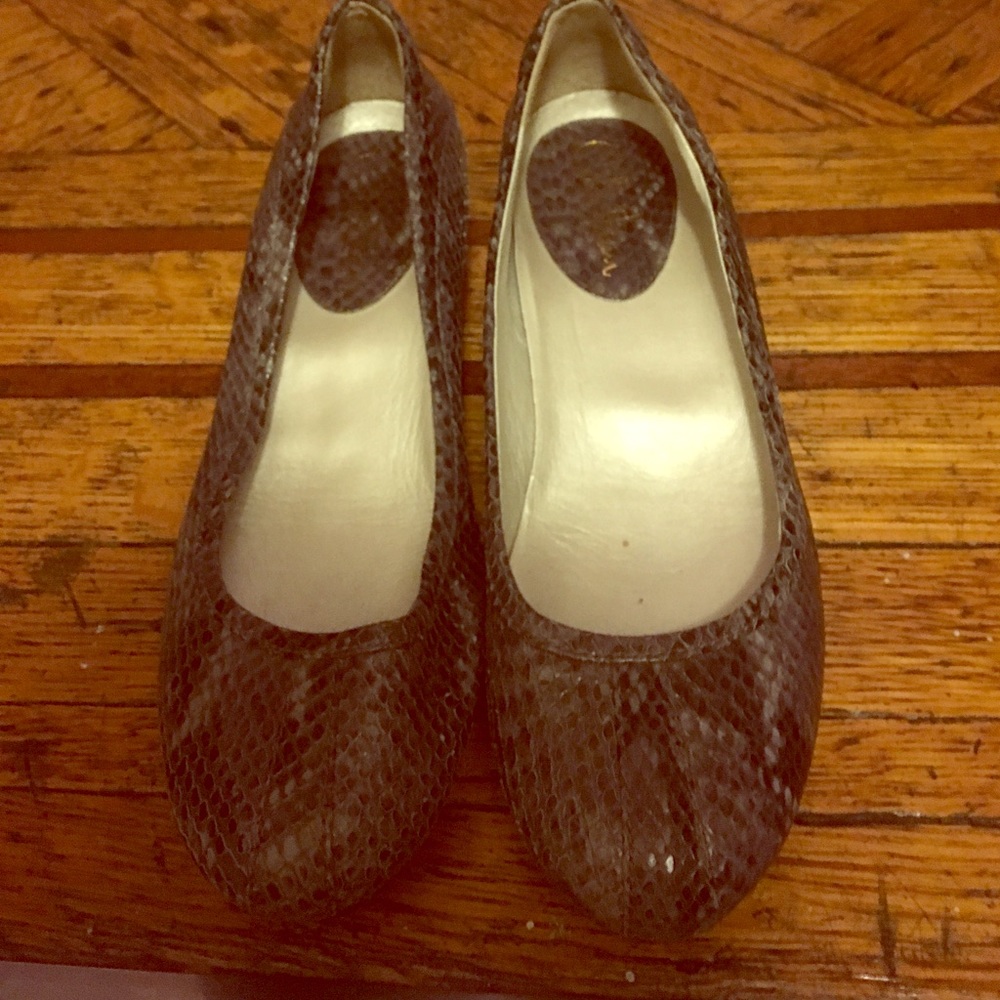 Cole Haan Gray leather wedge