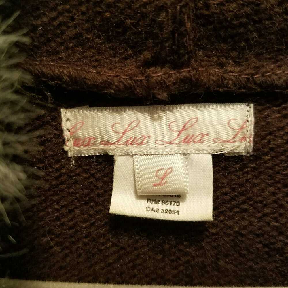 RARE Embroidered Wool Hooded sweater Jacket - Picture 4 of 4