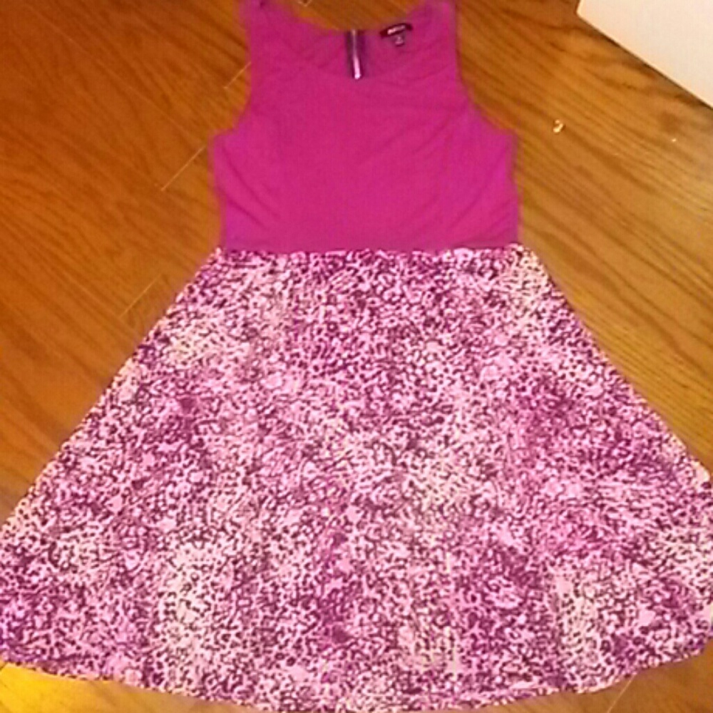 Pink floral dress