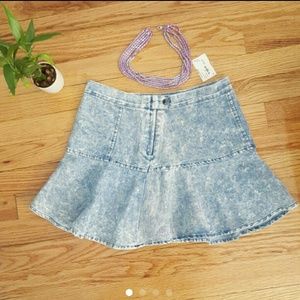 Jean A-line Skirt