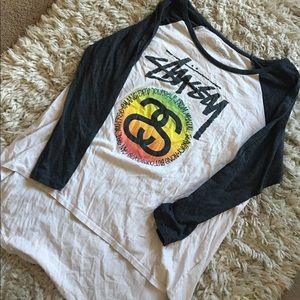 Stussy 3/4 length t-shirt