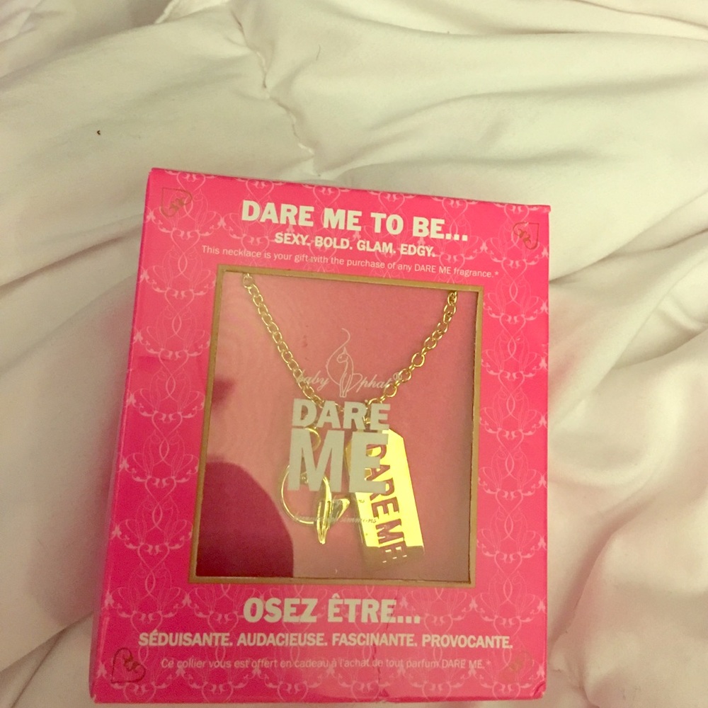 Baby phat gold necklace, dare me fragrance