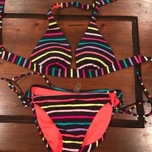 Striped bathing suit