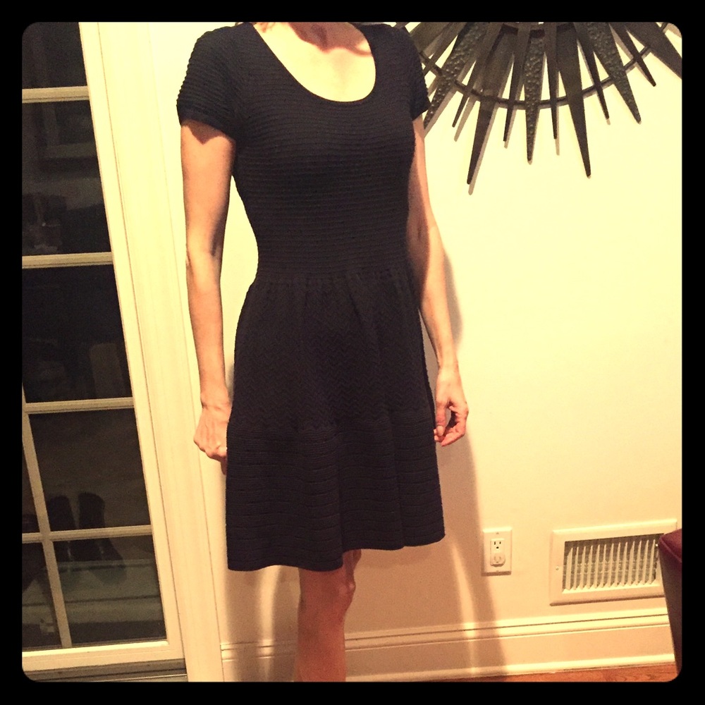 Sandro knit dress. Dark navy.