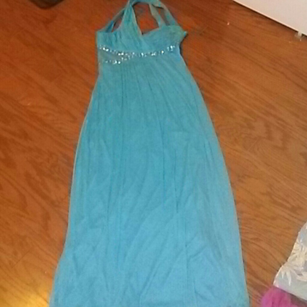 Pretty aqua blue dress