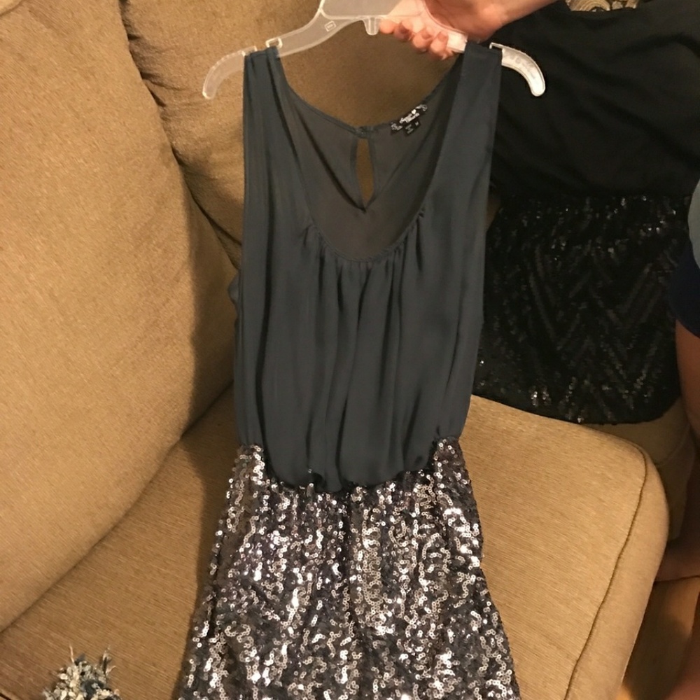 Half Sequin Dress