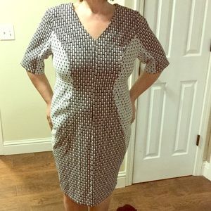 Black and white dress