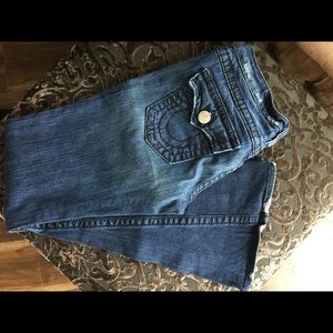 SOLD!!!! True Religion dark wash bootleg size 29