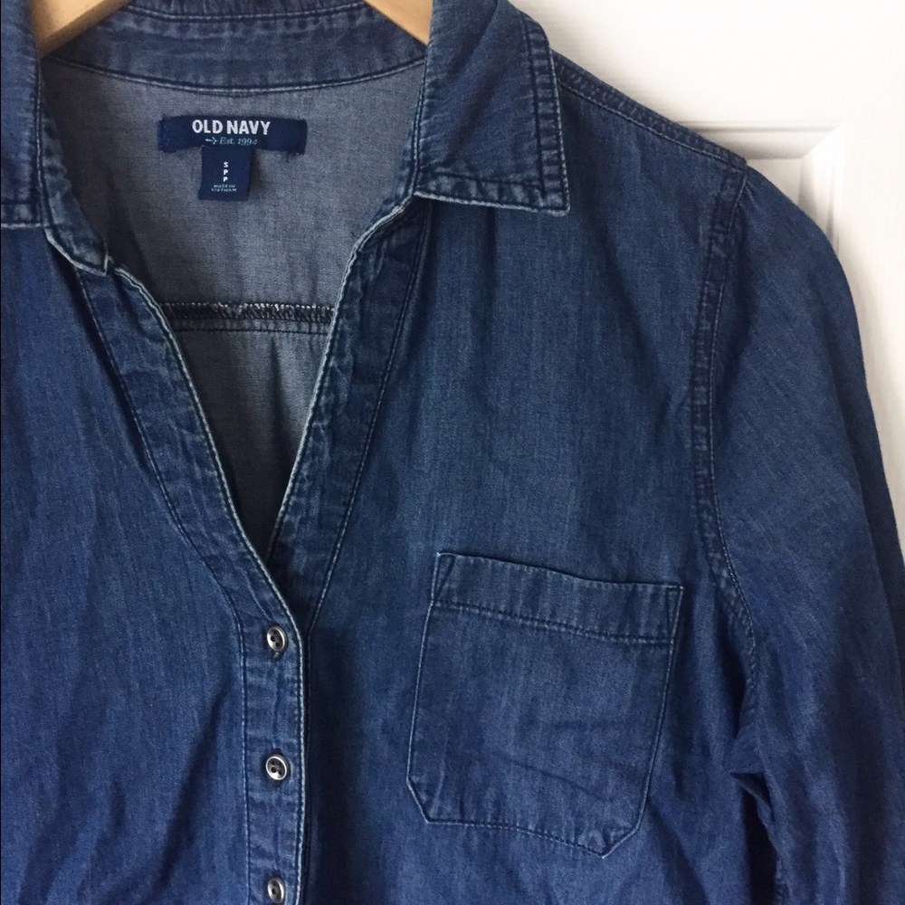 3/$20 Old navy denim long sleeved shirt.