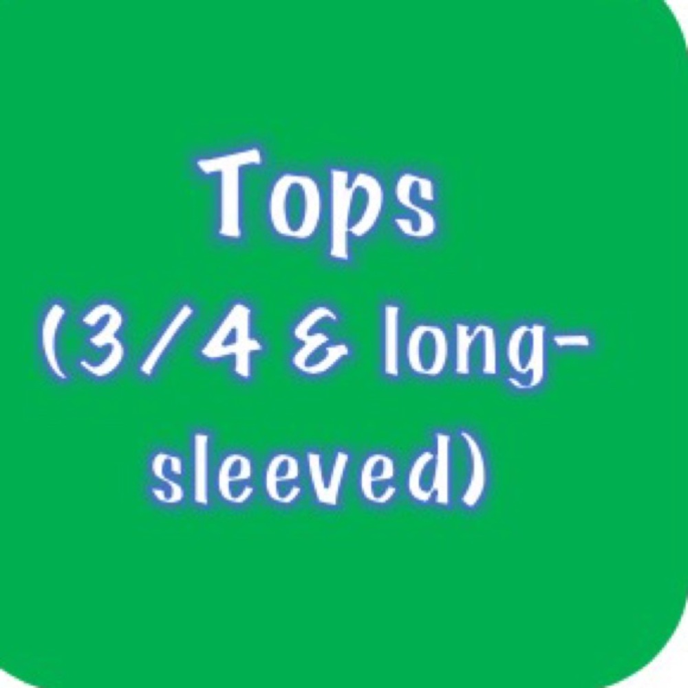 Tops (3/4 &a long-sleeved) 👚