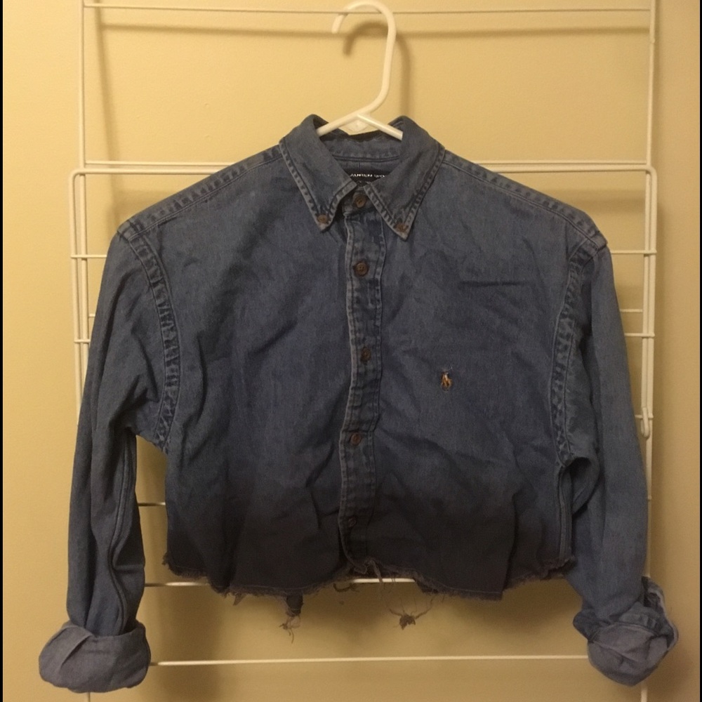 Denim Ralph Lauren dip died & cropped