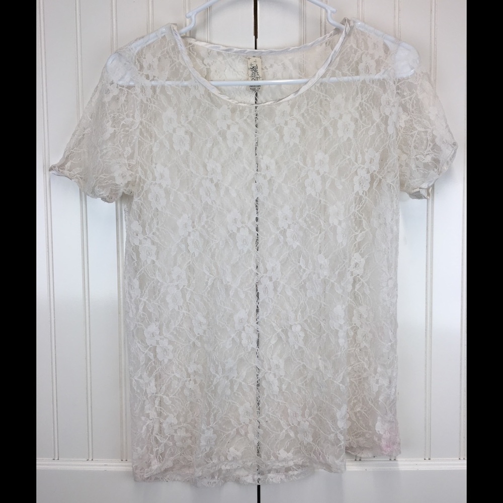White Lace Shirt