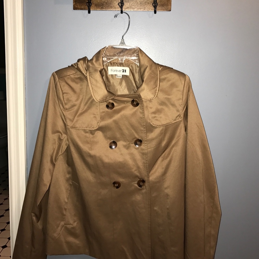 Forever 21 camel peacoat