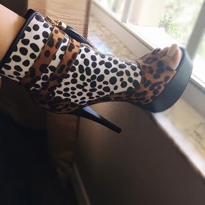 Animal Print Booties