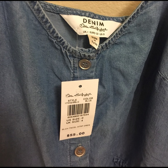 Miss Selfridge super soft denim dresses NWT - Picture 3 of 4