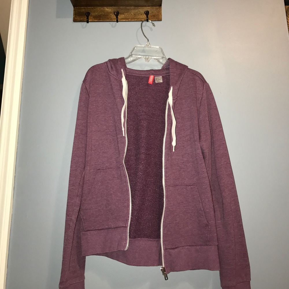 H&M purple hoody jacket