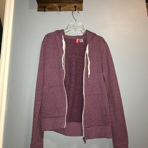 H&M purple hoody jacket