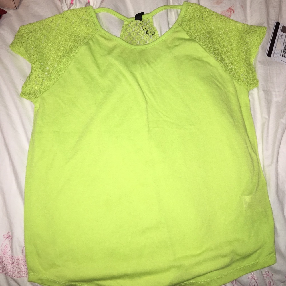Lime green shirt