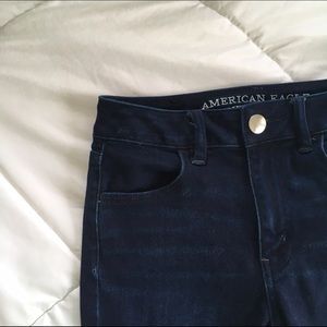 American Eagle Dark Wash High-Rise Jeggings