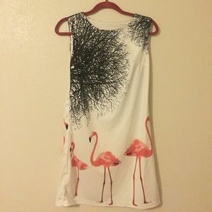 Flamingo shift dress
