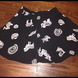 forever 21 patterned skirt