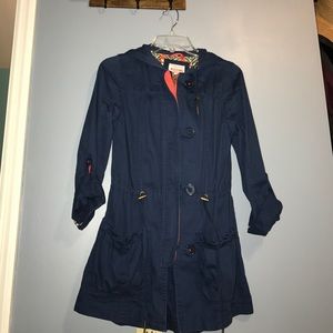 navy trench coat