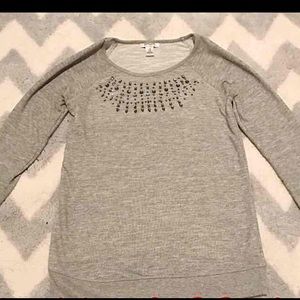 Jeweled maternity sweater size medium