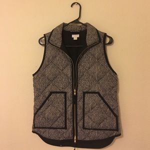 JCrew herringbone vest