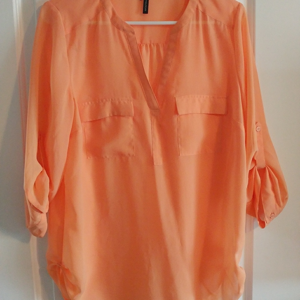 Sherbet orange perfect blouse