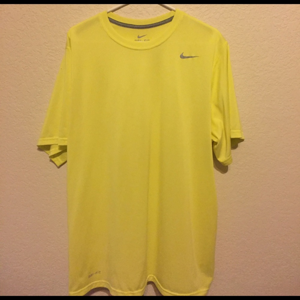 Yellow Nike Dry-fit Shirt