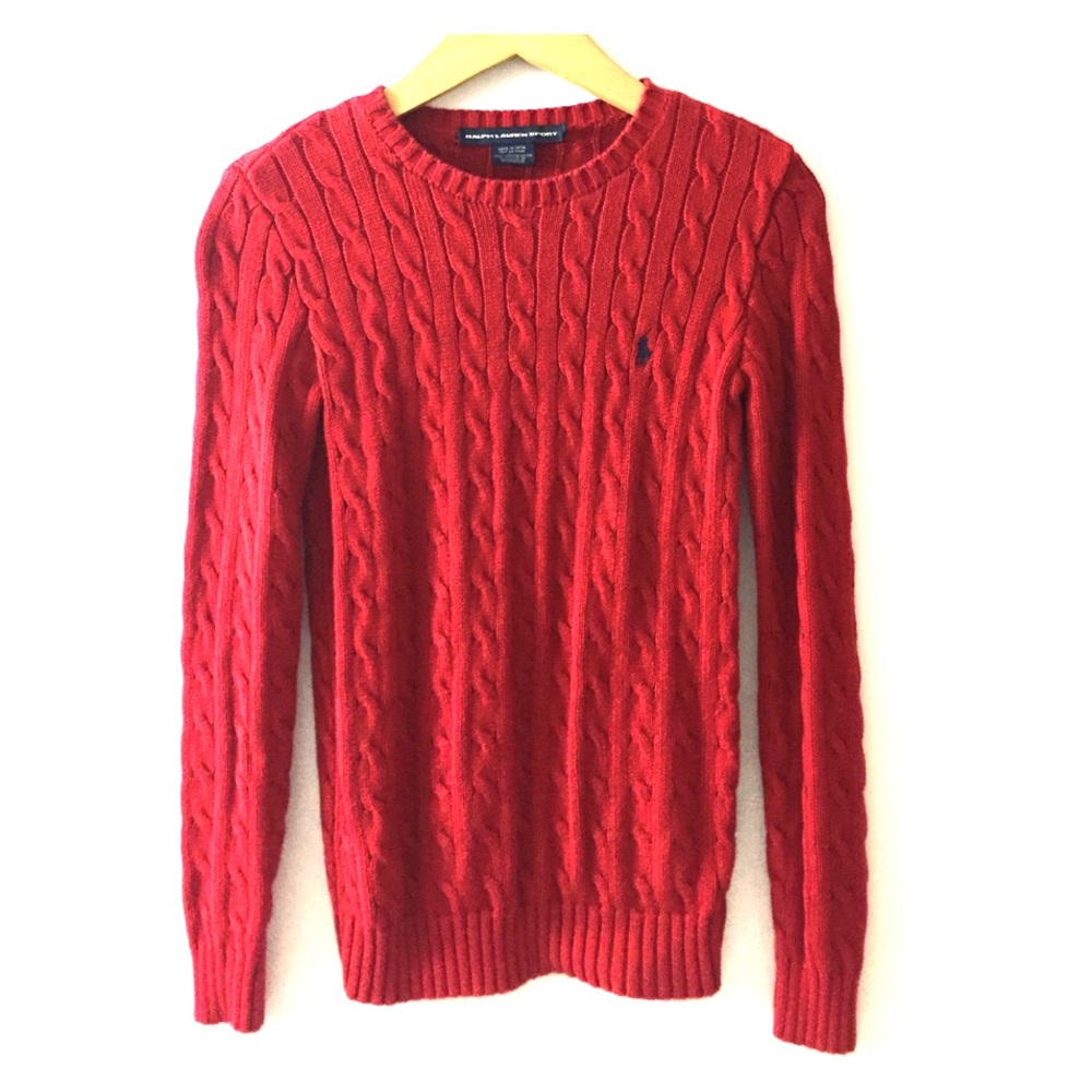 Ralph Lauren Sport knit pullover in Crimson Red