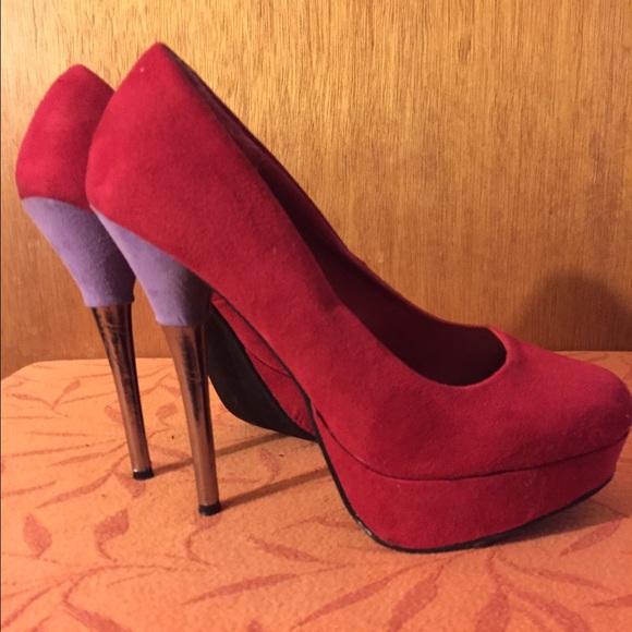 Charlotte Russe Suede Platforms Size 7 - Picture 3 of 4