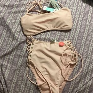 Forever 21 light pink bathing suit