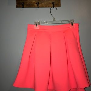 Bethany Mota neon coral skirt