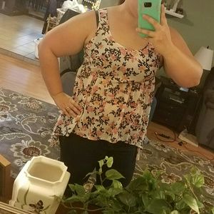 Flowered tank top