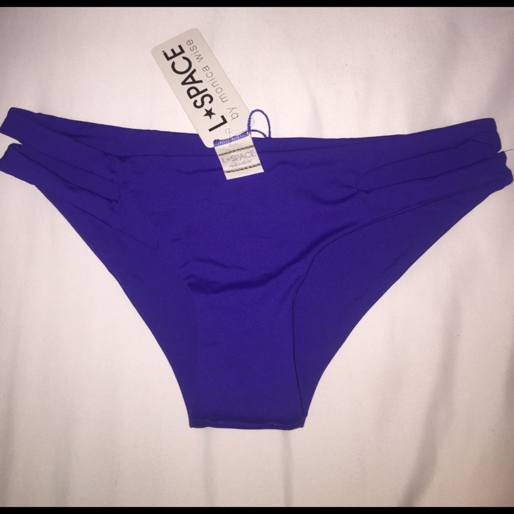 L space bikini bottoms S royal blue