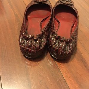 Tory Burch Reva Croc Style Flats