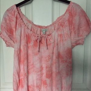 Tie dye pink shirt