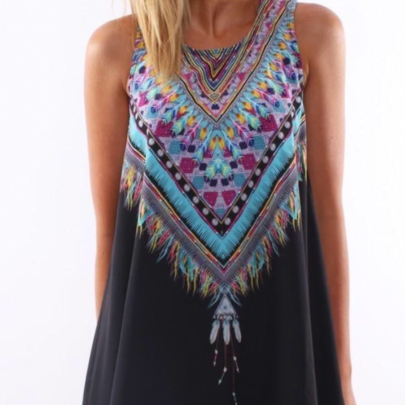 🌸Paneled BoHo Dress🌸 - Picture 2 of 3