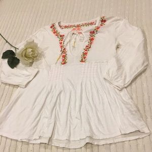 Like new Free People flowy floral boho top size M