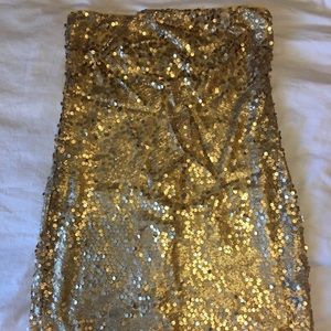 Gold sequin mini