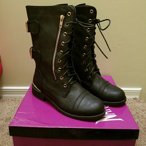 SOLD Combat Boots - Picture 1 of 4