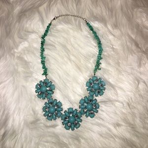 New York & Company turquoise statement necklace